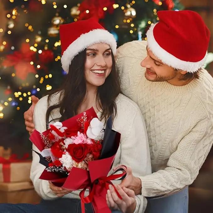 Forever Roses Bouquet for Decoration,Handcrafted Fresh Flower Bouquet,Preserved Bouquet of Flowers Gift - Image 3