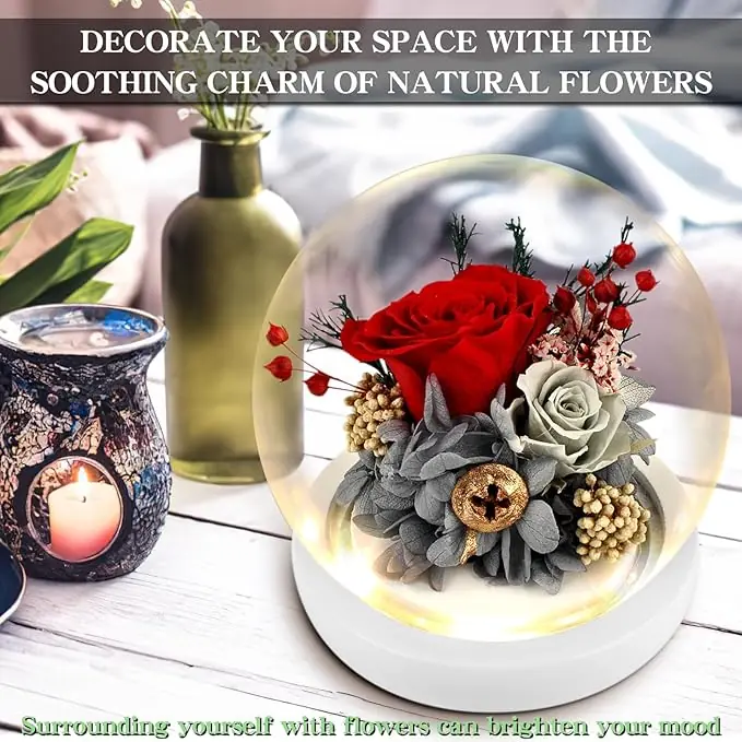 Flowers, Roses, Gift - Forever Roses Flowers Bouquet - Fresh Flowers for Delivery Prime to Show Love - Preserved Flowers Birthday Gift for Women - Image 2